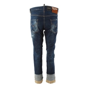 Dsquared2 Cool Guy Cropped Dark Blue Denim Pants