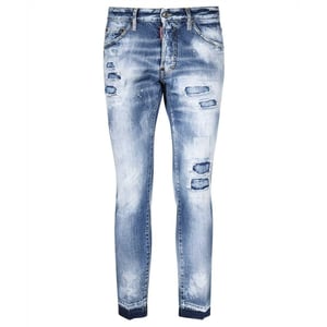 Dsquared2 Cool Guy Cropped Blue Denim Pants