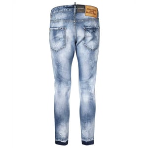 Dsquared2 Cool Guy Cropped Blue Denim Pants