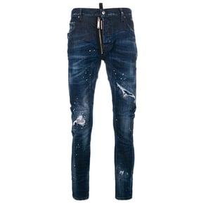 Dsquared2 Tidy Biker Jeans Mörkblå Denimbyxor