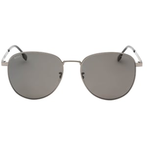 Hugo Boss Grey Pz Lensed Matte Dark Ruthenium Sunglasses Male