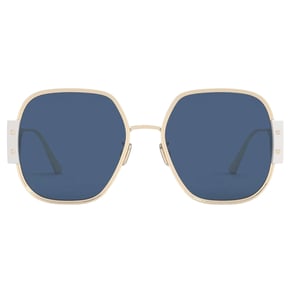 Dior 30montaigne Ivory Frame Blue Lens Sunglasses
