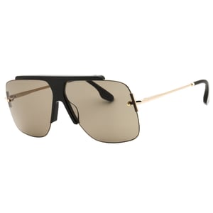 Victoria Beckham Mocha Brown Lensed Gold Sunglasses
