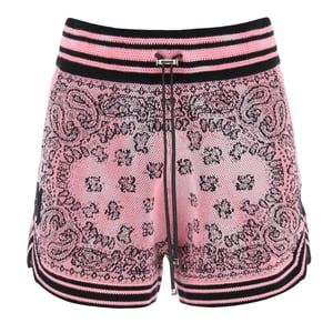 Amiri Bandana Basketbal Shorts Breiwerk Roze