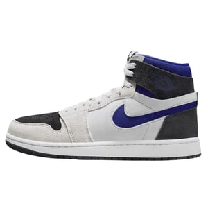 Nike Air Jordan 1 Zm Air Blue Detail Witte Sneakers