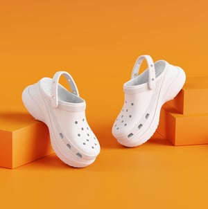 Crocs 206302-100 Classic Bae Womens Clogs White