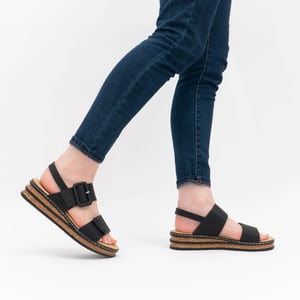Rieker 62950-00 Dames Sandalen Zwart