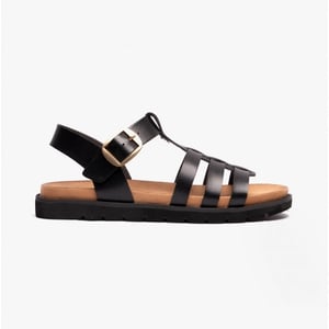 Heavenly Feet Saltwater Womens Slingback Sandals Black