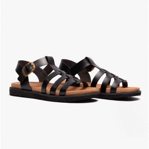 Heavenly Feet Saltwater Womens Slingback Sandals Black