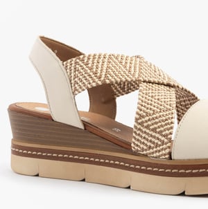 Remonte D2l54-60 Womens Sandals Beige Combination
