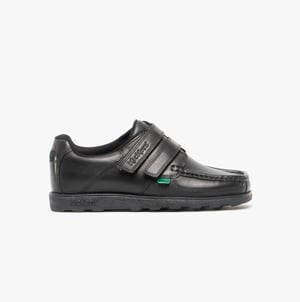 Kickers 114238 Fragma Strap Boys School Shoes Black