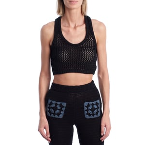 KWTT00103 Women's Openwork Knit Top
