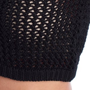 KWTT00103 Women's Openwork Knit Top