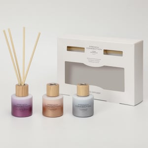 French Connection Metallic Collection Trio of Reed Diffuser Gift Set 3 x 50ml
