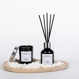 French Connection Lemon & Lavender Diffuser 50ml + Candle 55g