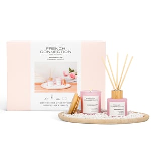 French Connection Pastel Collection Marshmallow Diffuser 100ml + Candle 130g