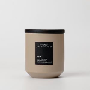 French Connection Stone Collection Warm Vanilla & Cashmere Candle 238g