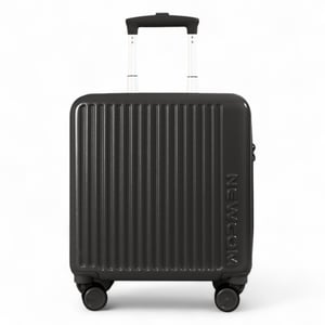 Hård kabinväska 44 x 22 x 38 cm svart TSA-säker bagageväska lämplig för Easyjet, Ryanair