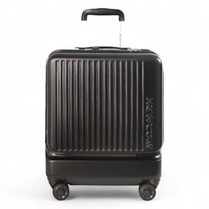 Slitstark EasyJet Ryanair 39 x 26 x 51,5 cm svart resväska med öppen kabin framtill