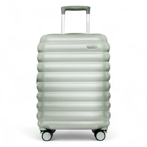 Hård kabinväska 37 x 22 x 55 cm Grön TSA-säker bagageväska lämplig för Easyjet, Ryanair