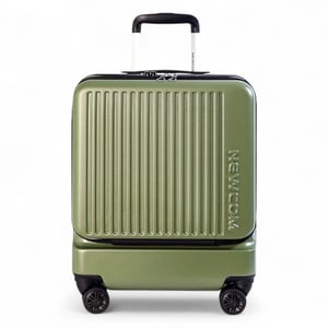 Slitstark EasyJet Ryanair 39 x 26 x 51,5 cm olivgrön resväska med öppen kabin framtill