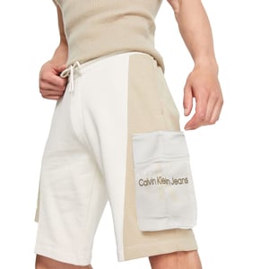 Calvin Klein Jeans Mens Shorts Monogram Jersey Elasticated Cotton Summer Shorts