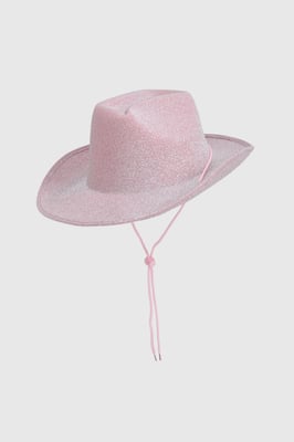 Pink Glitter Cowboy Hat