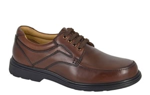 Roamers Leather Extra Wide Fit Mens Shoes