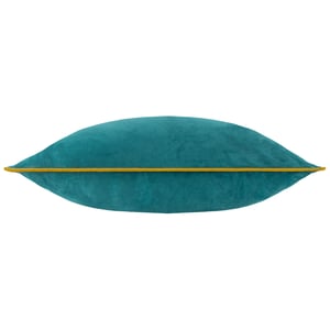 Furn Meridian Velvet Feather Filled Cushion Teal, 45 cm x 45 cm