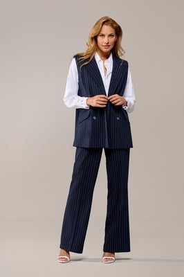 Chloe Gilet Navy / Off White