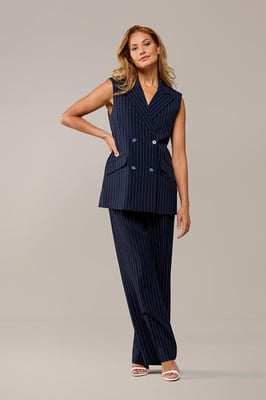 Chloe Gilet Navy / Off White