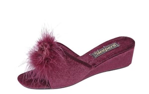 Sleepers Anne Fluffy Boa Womens Slippers