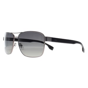 Hugo Boss Aviator Mens Matte Dark Ruthenium  Grey Gradient Polarized BOSS 1559/O/S