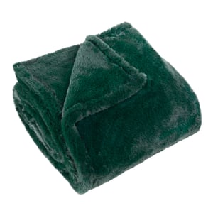 Furn Kallu Double-Sided Faux-Fur, 130 cm x 180 cm, Green