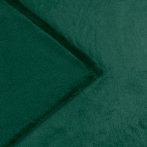 Furn Plain Harrow Fleece Throw, 140 cm x 180 cm, Green