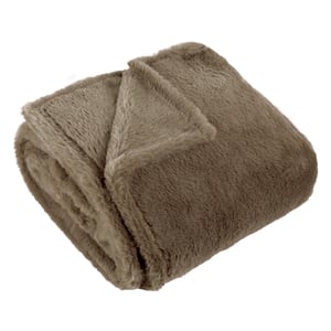 Furn Kallu Double-Sided Faux-Fur, 150 cm x 200 cm, Brown