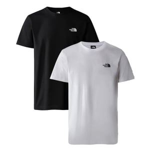 2 Pack The North Face Men’s Simple Dome T Shirt in Black/White