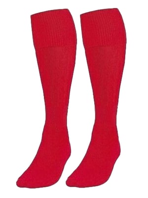 3 Pack Red Football Socks Kids