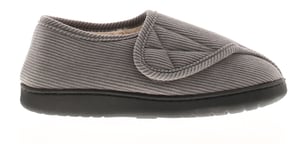 Dr Keller Womens Slipper Boots Valerie Touch Fastening grey