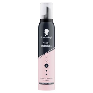 SK Styling Mousse Curl HL3 200ml Strong Hold Foam for Curly Hair, 3 Pack