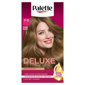 Palette Deluxe Creme Colouration 7-0 Midway Blonde Hair Dye, 2 Pack
