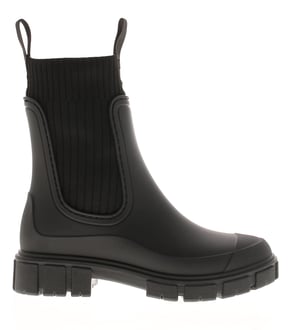 Platino Womens Wellies Paddle Pull On black