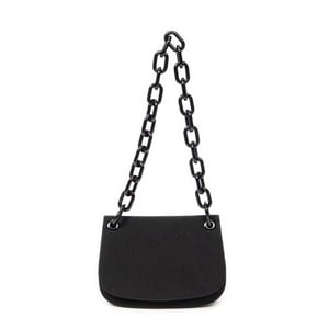 Lucite Chain Shoulder Flap Shoulder bag