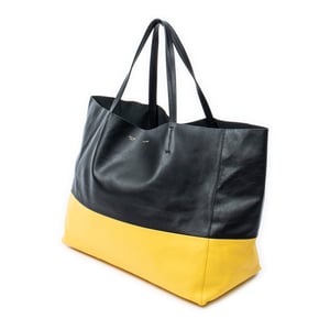 Bicolor Horizontal Cabas Tote  Schoudertas