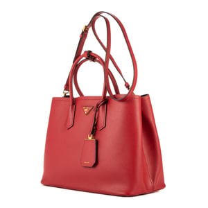 Vitello Daino Double Tote Schoudertas
