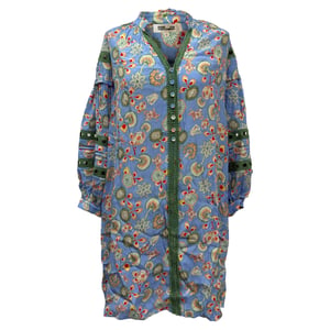 Diane von Furstenberg Jessica Haakwerk Randen Bloemenprint Mini Jurk In Multicolor Viscose