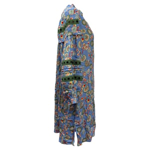 Diane von Furstenberg Jessica Haakwerk Randen Bloemenprint Mini Jurk In Multicolor Viscose