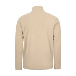 Mountain Warehouse Mens Camber II Camo Fleecetröja med halv dragkedja (Off White)