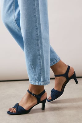 Good For The Sole: Wide Fit Trisha Two Part Heeled Sandals