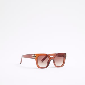 River Island Womens Brown Cat Eye Sunglasses